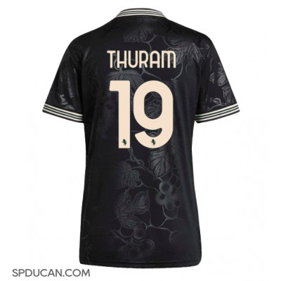 Zenski Nogometni Dres Juventus Khephren Thuram #19 Rezervni 2025-26 Kratak Rukav Zenski Nogometni Dres Juventus Khephren Thuram #19 Rezervni 2025-26 Kratak Rukav